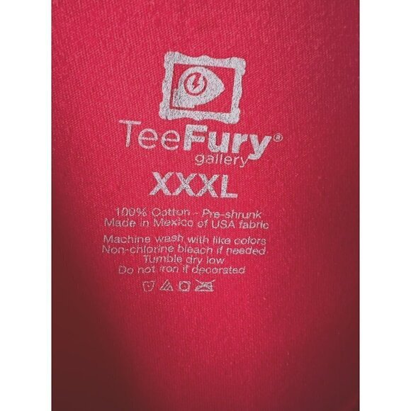 TeeFury The Inconceivables Womens Juniors Red Graphic T-Shirt 3XL Superhero New - Picture 3 of 3